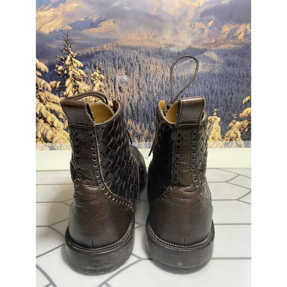 TAFT Saint Boot (Woven) in Espresso size 42 EU 10.5 US